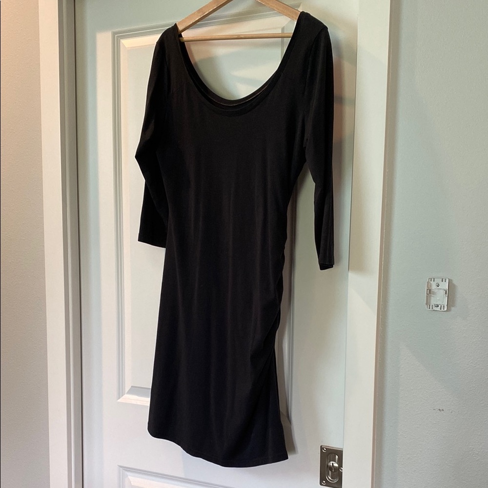 Elegant Black Long Sleeve Dress